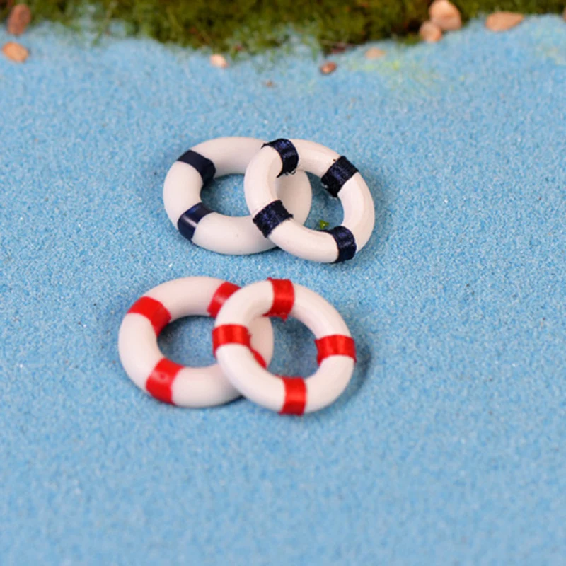 

ZOCDOU 1 Piece Life Buoy Ring Swim Swimming Pool Seaside Australia Malaysia Small Statue Figurine Crafts Ornament Miniatures