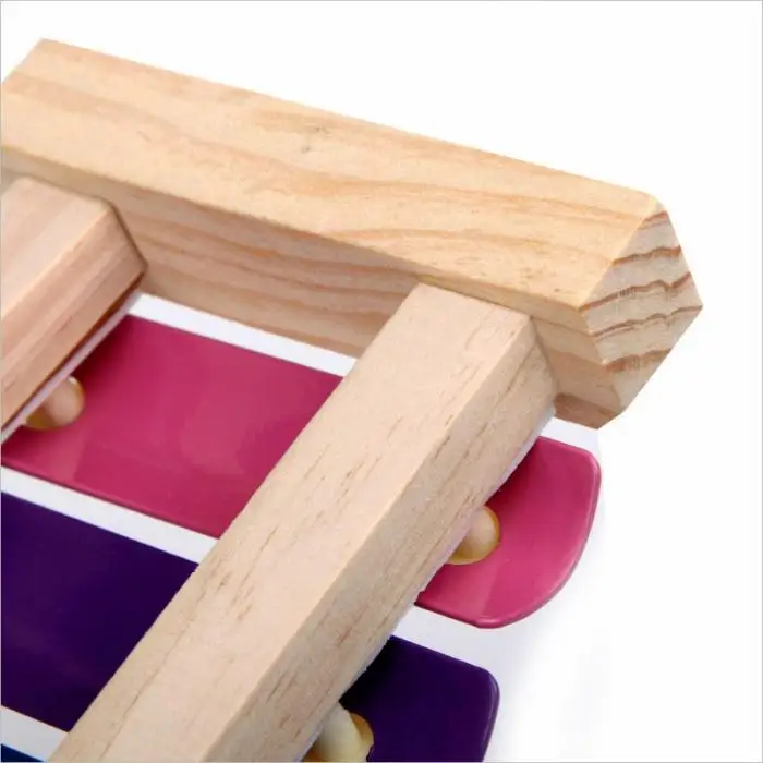 Лидер продаж Деревянный 8 тонов многоцветный Ксилофоны древесины музыкальный инструмент игрушки модные яркие игрушки стучать на