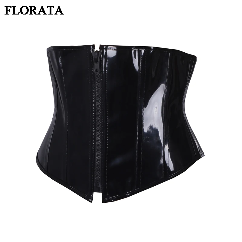 Женское нижнее белье Florata черное из ПВХ для похудения на лето и осень S 2XL|underbust