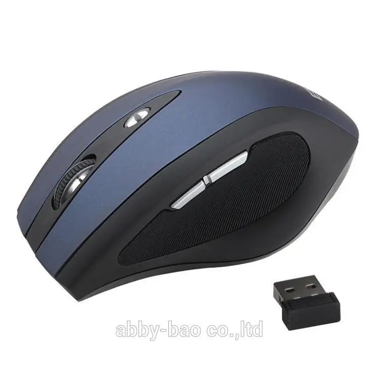 Новая Мода 2 цвета 2,4 ГГц USB Оптический 6key беспроводной приемник usb-мыши Беспроводные мыши игровой компьютер ПК ноутбук Настольный синий черный