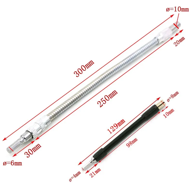 1/4 дюймовый шестигранный металлический гибкий удлинитель отвертка запчасти