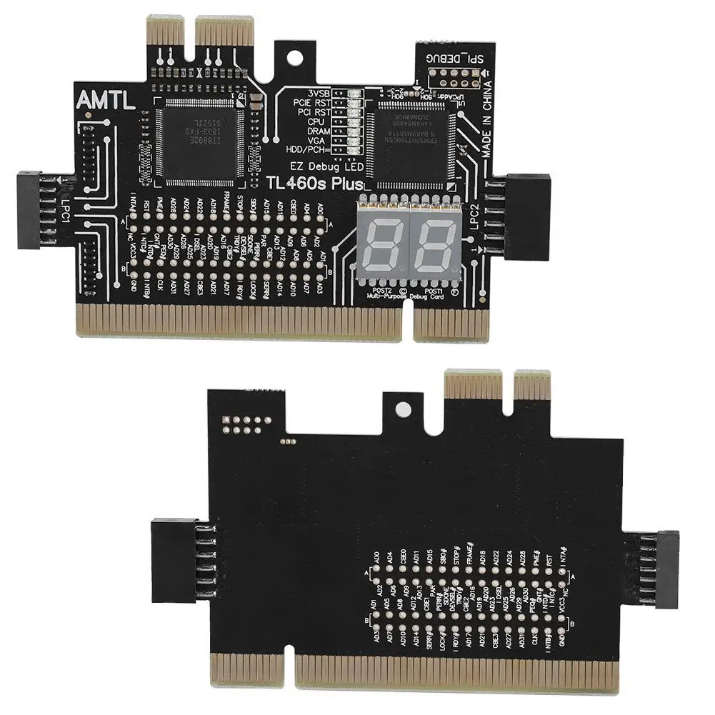 PCI Настольный ПК материнская плата Диагностическая карта компьютер обнаружения и Тестовая карта(красная новая модель, черная старая модель остановки производства