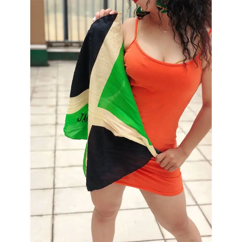 Рисунок 6 - Флаг Ямайки печати унисекс квадратные