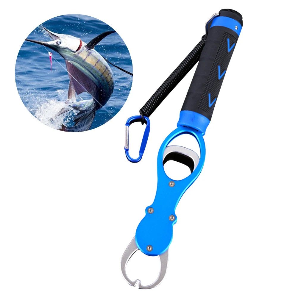 

Tension Scale Fish Lip Grabber Outdoor Controller Anti-lost Tool Non Slip Holder Aviation Aluminum Small Accessory High Elastic