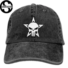 SAMCUSTOM Звезда Череп 3D творческая личность из стираного денима Шапки осень лето Для мужчин Для женщин Гольф для загара Хоккей шапки