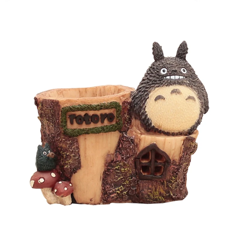 

Creative Japanese-style Miyazaki Totoro Night Light Pen Holder Ornaments Resin Crafts Nightlight Home Decoration Student Gifts