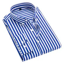 Button-down Collar Non-Iron Striped Shirts Mens Clothes 2018 Long Sleeve Mens Dress Shirts Casual Slim fit Men Social Shirt Button-down Collar Non-Iron Striped Shirts Mens Clothes 2018 Long Sleeve Mens Dress Shirts Casual Slim fit Men Social Shirt