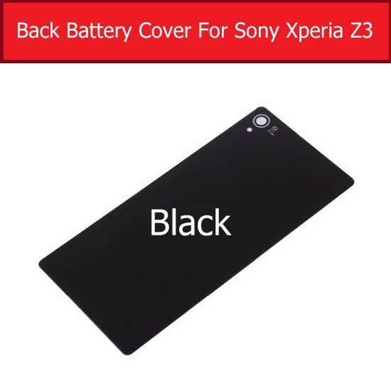 Задняя крышка батарейного отсека стеклянная крышка для sony Xperia Z3 L55T L55U D6633 D6603 D6653 Задняя стеклянная крышка чехол+ 1 пленка бесплатно