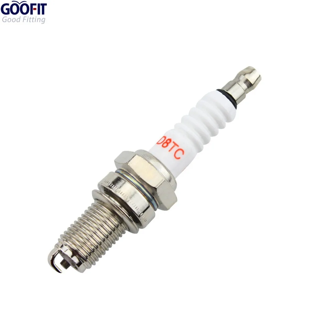 

GOOFIT D8TC Spark Plug for CG 125cc-250cc ATV Dirt Bike Go Kart Moped Scooter and CF250 Water-cooled Engine