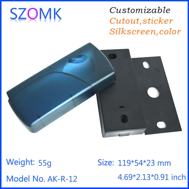 

1 piece free shipping China 119x54x23mm plastic enclosure pcb diy case card reader pcb holders juncion diy case