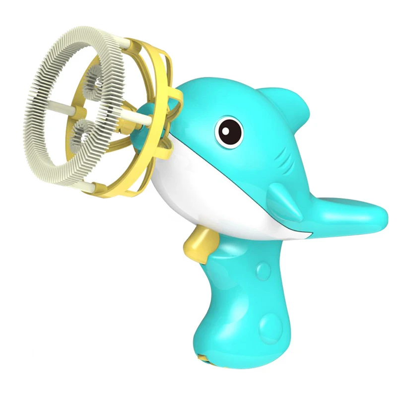 

Hot selling Bubbles Toys Bubble machine Electricity Bubble gun Dolphin Boy Fan New pattern