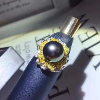

Nice Quality Flower 925 Silver Adjustable Ring Settings Findings Mountings Parts for Oyster Edison Pearl Coral Jade Beads Stones