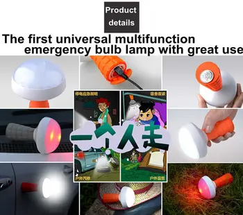 

[Seven Neon]2sets fashion Portable 38leds 5W universal multifunction led bulb lamp with alarm can adsorbed on any metal surface