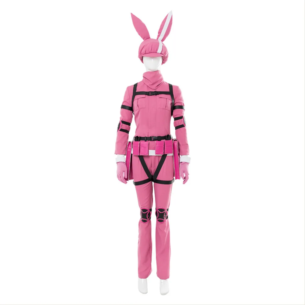 Sword Art Online Cospaly Alternative - Gun Gale Online Costume Pink LLENN Kohiruimaki Karen Halloween Cosplay Costumes