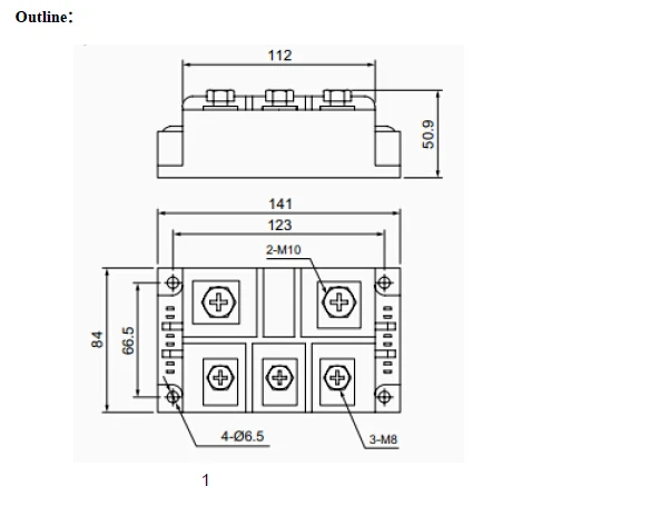 Us 45 25 400a Three Phase Bridge Rectifier Module Mds 400 Welding Type Used For Input Rectifying Power Supply And So On Power Supply 0 Powermds