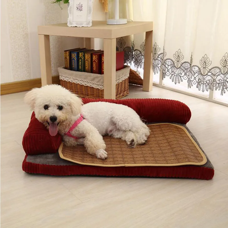 Large Dog Bed Sofa Dog Cat Pet Cushion For Big Dogs Washable Nest Cat Teddy Puppy Mat Kennel Pet House