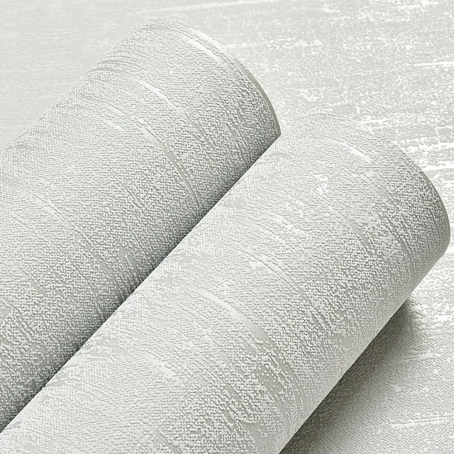 White Gray Solid Color Diatom Mud 3D Non-woven Wallpaper For Walls Modern Living Room Bedroom Wall Decoration Wall Paper Rolls 6