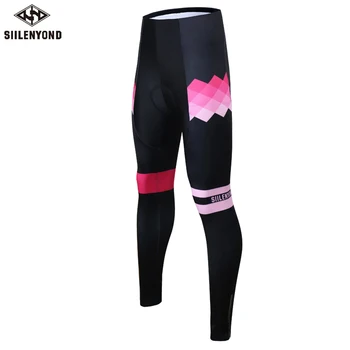 

Siilenyond Pro Women MTB Bicycle Cycling Pants Mountain Bike Downhill Pants Shockproof Cycling Tights With 3D Gel Padded