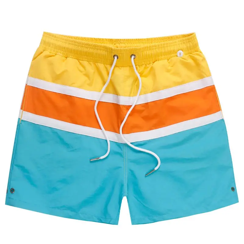 Bermuda 2017 Summer Men's Board Shorts Swimwear Patchwork