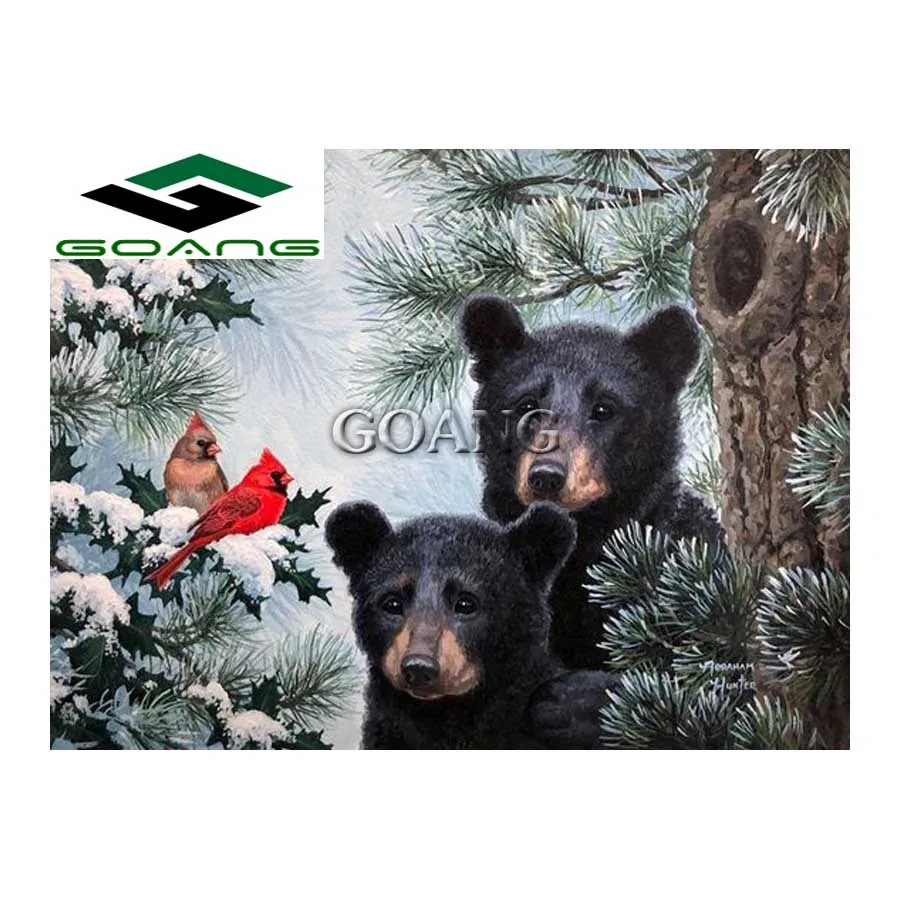 

Diamond Embroidery DIY Diamond Painting Cross Stitch Kit Two lovely bears 5D Needlework Diamond Mosaic Home Decoration