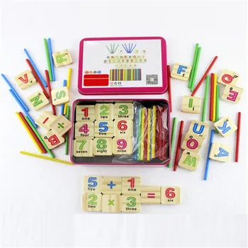 

Children Wooden Numbers Mathematics Early Learning Counting educational toys montessori Kids Children Digital Math Toys