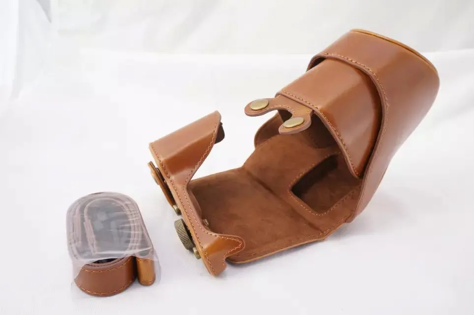 hiking camera backpack New Retro Vintage Pu Leather camera Bag For Sony NEX 5N Nex 5T Nex 5R  camera Case With Strap Black Coffee Brown Red designer camera bags