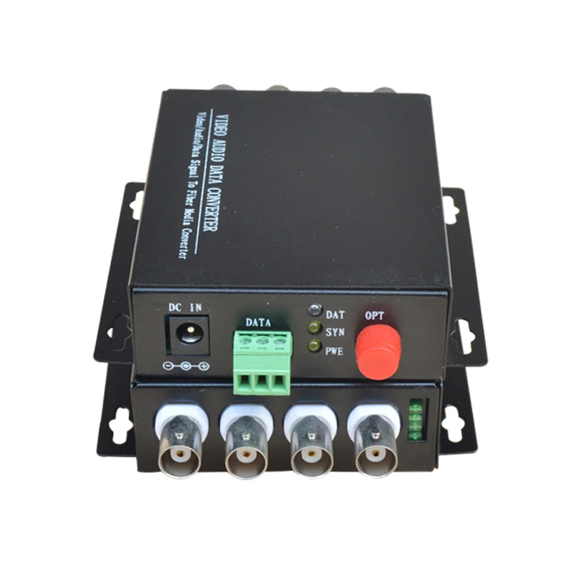 4 CH Video Fiber Optical Media Converters 4 BNC