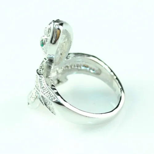 free shipping, alloy snake shape vivid finger rings,high end fashion jewelry, rn-493
