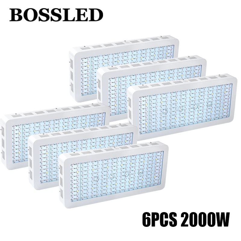

6pcs/lot led grow light full spectrum 2000w led Red/Blue/White/UV/IR for indoor plant veg greenhouse hydroponic systems