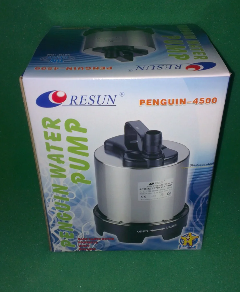 110W Resun Penguin 4500 Stainless steel Sump Pump Fresh / Marine super