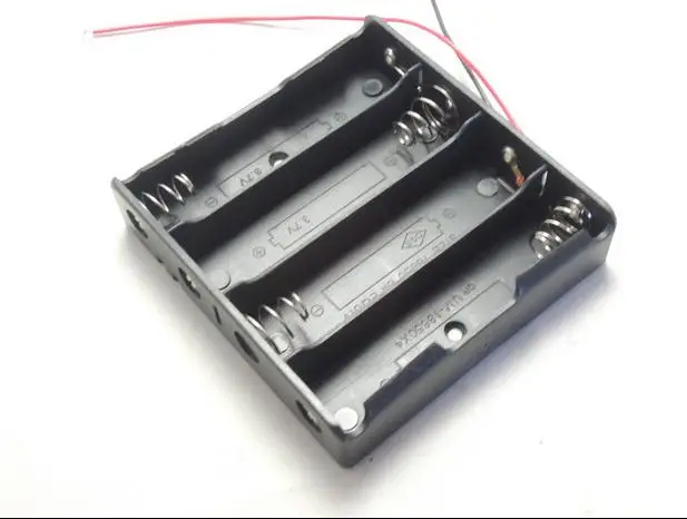 

New 18650 battery holder with wires 4 sections 18650 cell box semitight