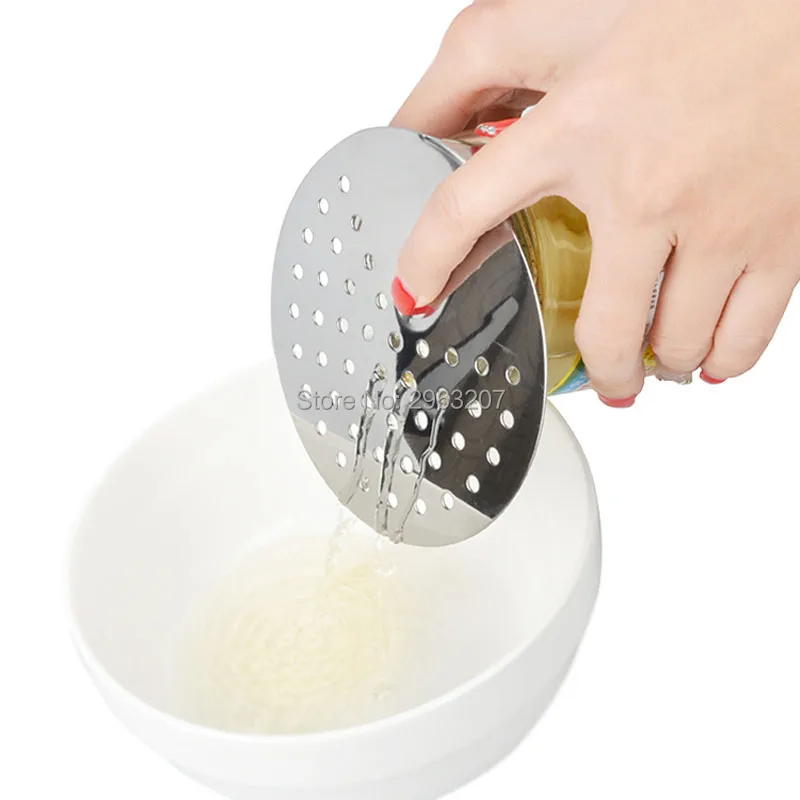 100pcs Stainless Steel Strainer Easily Strains Liquids Out of Canned