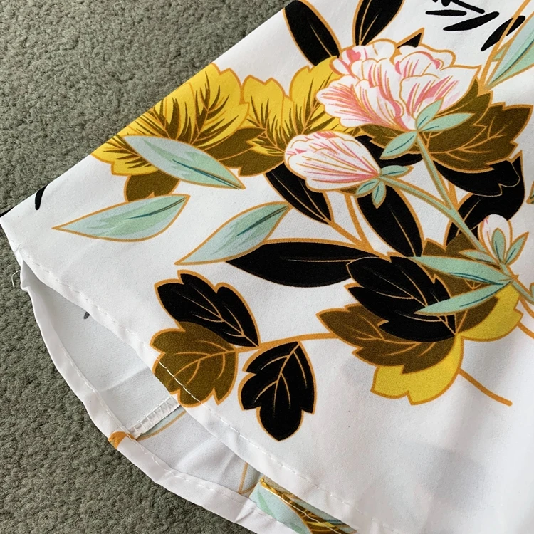 Neploe Floral Print Women Dress New Slash Necj Sleeveless Camis Vestido Summer 2020 Sexy Korean Backless Female Dresses 44533