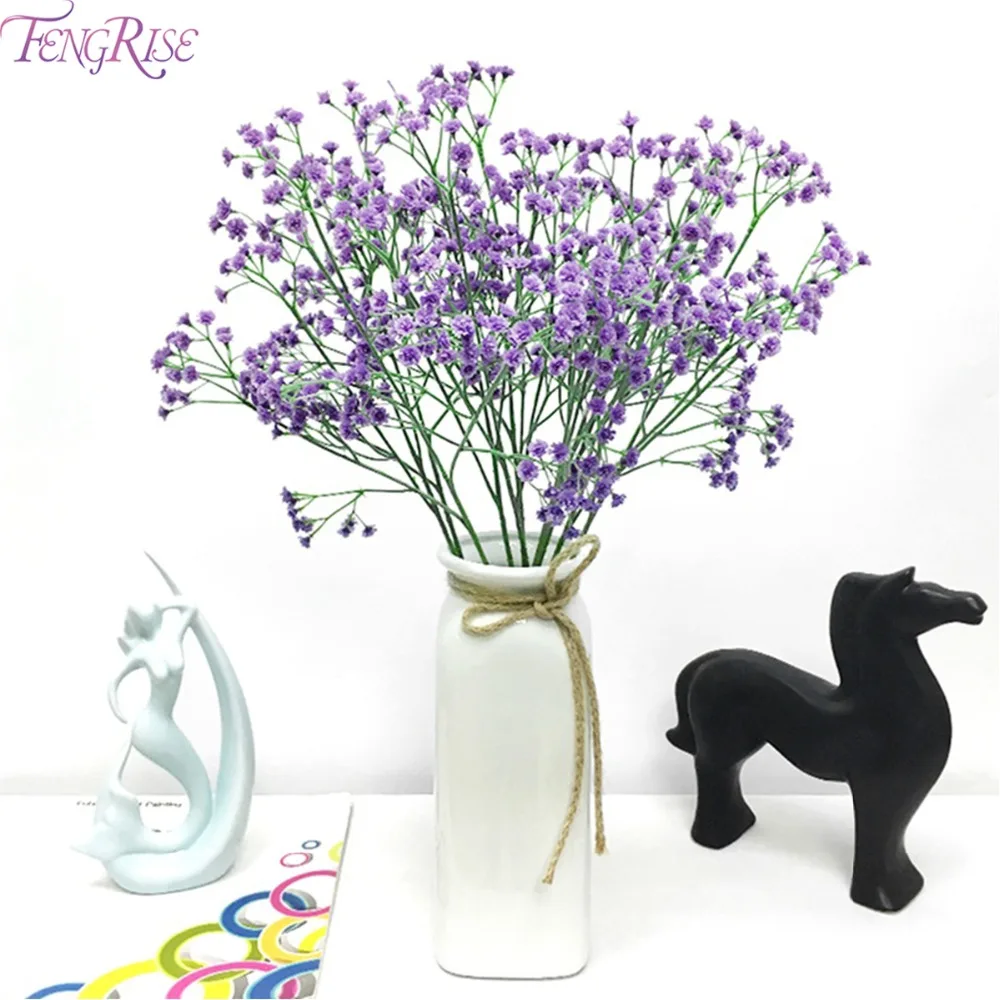 

1PCS 65 CM Plastic Bouquet Artificial Flowers for Home Decor Wedding flower plastic Gypsophila babysbreath Fake Flower Wedding