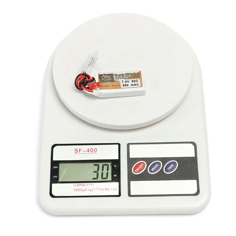 Аккумуляторная батарея Lipo ZOP Power 7 4 V 550mAh 70C 2S Battery JST Plug|jst plug|2s lipo batteryzop power |