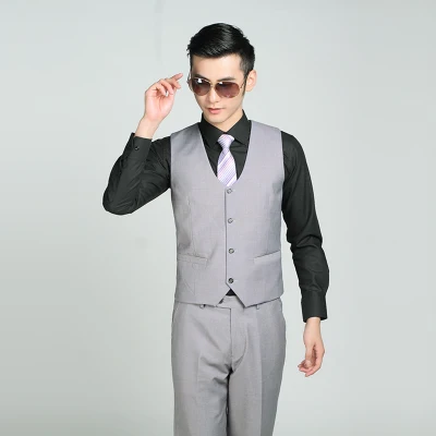 Доступно 10 цветов мужской костюм жилет Корейский мужской жилет с v-образным вырезом жилет для отдыха тонкий модный досуг мужские жилеты костюмы Тонкий - Цвет: photo colour