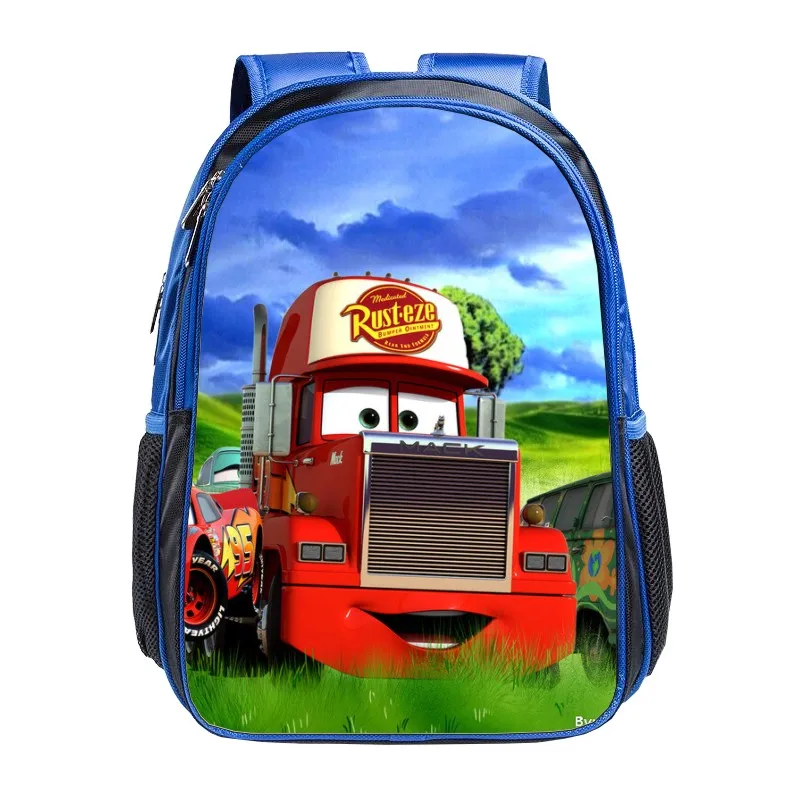 

2015 new style cartoon Cars  kids backpack students bag boys book bag girls schoolbag children shoulder bag xq070
