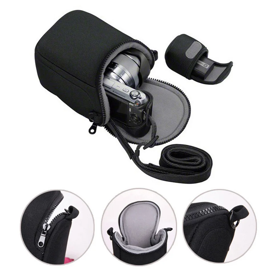 Водонепроницаемый Камера сумка для цифровой однообъективной зеркальной камеры Canon EOS M3 M10 M100 м M2 G7X2 Nikon 1J4 J3 J5 sony A5000 A5100 A6000 A6300 16-50 объектив samsung NX3000