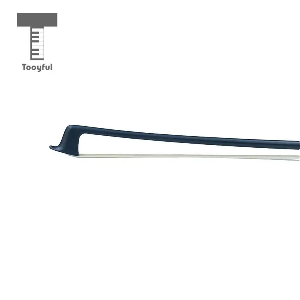 Black Carbon Fiber Violin Bow for 4/4 3/4 1/2 1/4 1/8 Violin Faddle #5