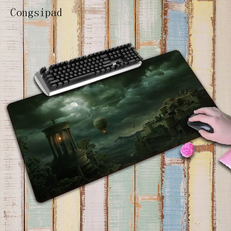 Congsipad супер большой 90x4 0/70x3 0/60x30 мм коврик для мыши Компьютерная игра планшет с