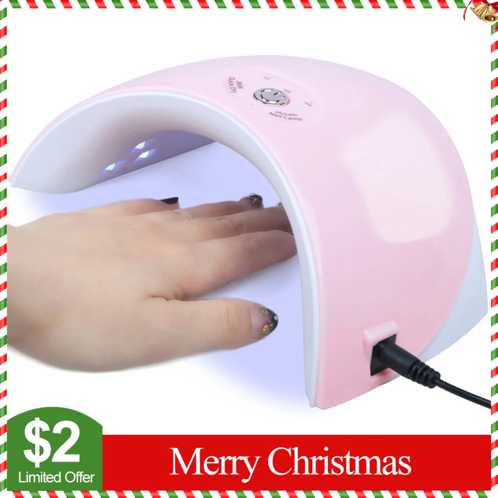 

COSCELIA 24W/36W LED UV Lamp Nail Dryer LED Nail Light Nails Gels Manicure Machine With Timer Button Nail Art Tools