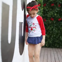 Лето ; одежда для плавания с длинным рукавом для детей, с рисунком, купальник, для детей, 3 предмета, комплект для маленьких девочек, спортивные костюмы