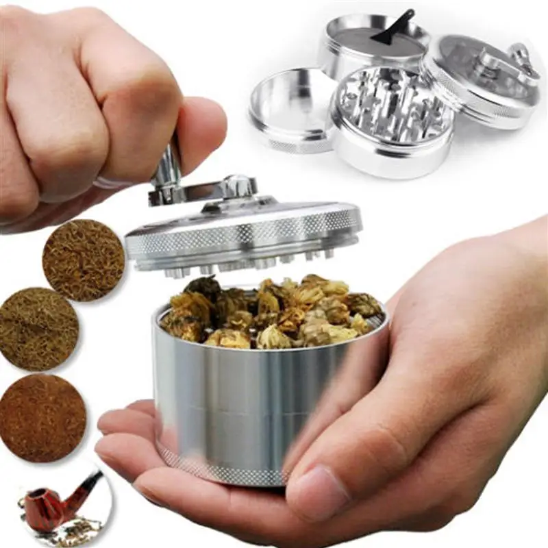 ROSENICE 55MM 4 Layers hand grinder Tobacco Spice Grinder Herb Weed