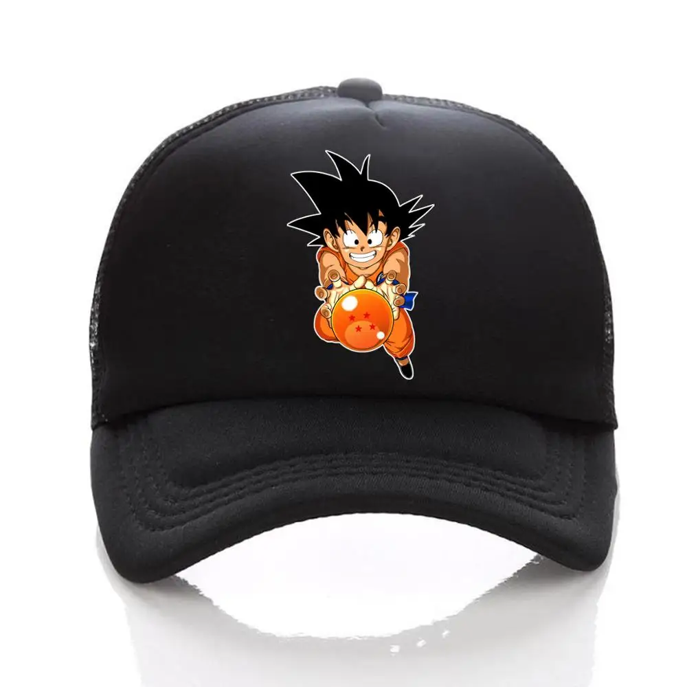 Японии аниме Dragon Ball Z шляпа Для мужчин Для женщин черный Snapback отрегулировать бейсбольную кепку аниме сын Goku Косплей девочки-мальчики мультфильм шляпа - Цвет: 08