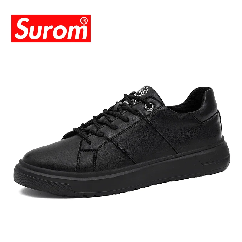 SUROM Men's New Designer Krasovki 2018 Male Sweat absorbant Casual Shoes Classic Flat Heel Sneakers Wear-resistant Shoes Hot