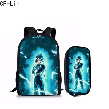 

2020 New Hot Anime Dragon Ball Z Super Schoolbag Backpack Mini Bags Pencil Bags School Students for Children Son Goku School Bag
