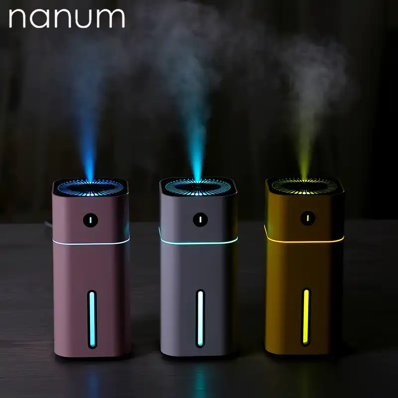 Chargeur USB humidificateur Mini coloré lumière de bureau Purificateur Aroma Diffuseur