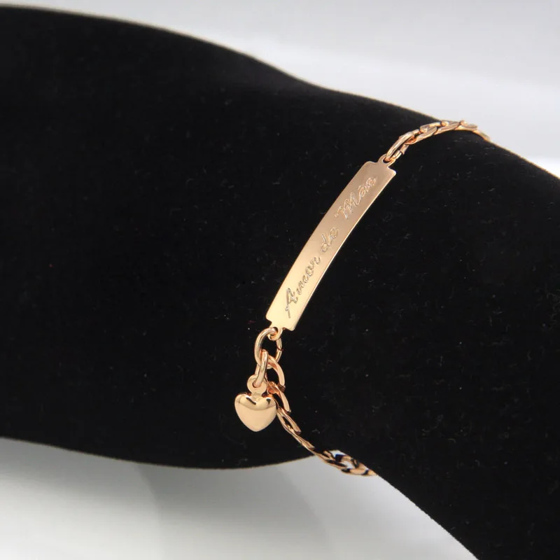 BR18-39_05A Amor de Mae kids jewelry baby bracelet gold bebe pulsera armband