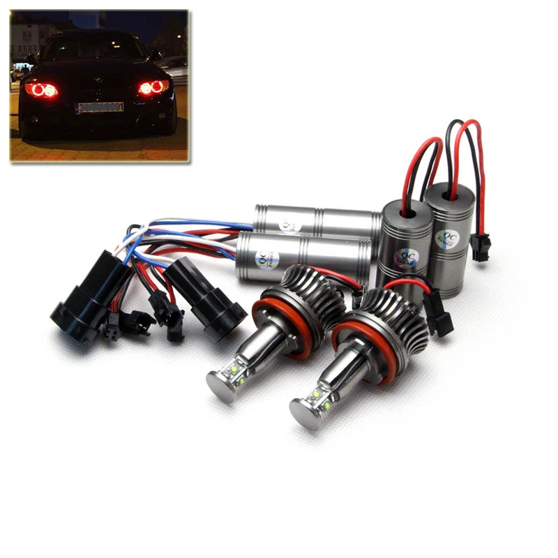 

Car Led marker bulb 20W High Power H8 LED Angel Eyes white blue green red yellow for BMW E82 E87 E90 E93 E60 E61 E70 E71