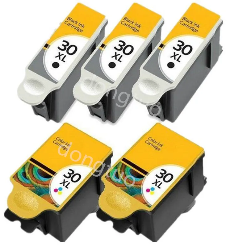 

5 Ink compatible Kodak 30 XL for OFFICE 2150 2170 HERO 3.1 5.1 ESP 1.2 3.1 3.1S 3.2 printer